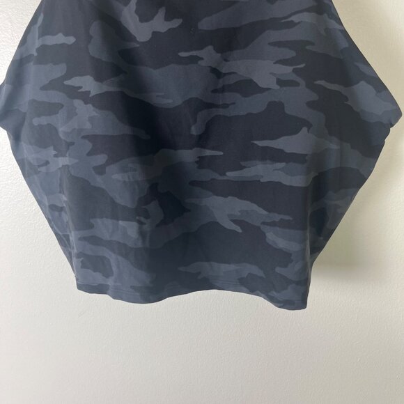 Athleta Athletic Conscious Crop Sports Bra Tank Camo Grey Black Women’s Sz 2x - Picture 4 of 8